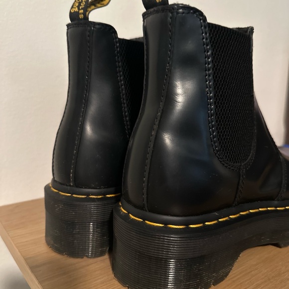Dr. Martens Black Ankle Boots with Chunky Sole - Picture 15 of 15